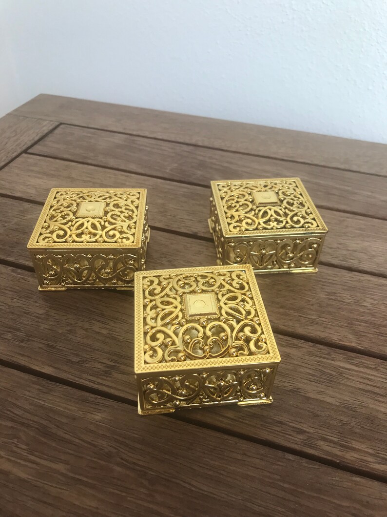 Wedding Gift Boxes Wedding Gifts for Guest Gold Wedding Etsy Canada