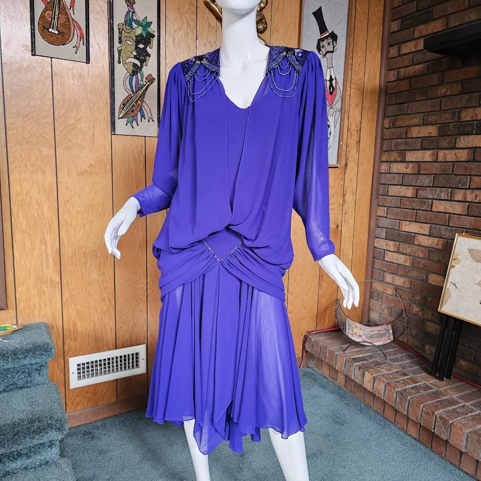 Purple Roaring 20s Dress - Etsy