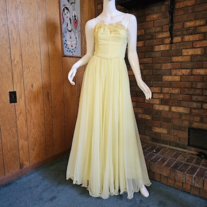lemon yellow formal dress Yellow tulle long prom dress yellow formal dress main image 0