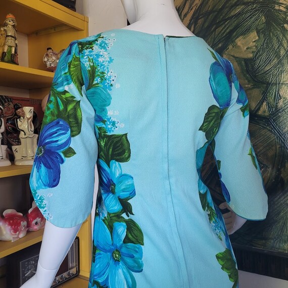 Vintage Hawaiian Pake Muu Kimono Slv Barkcloth El… - image 8