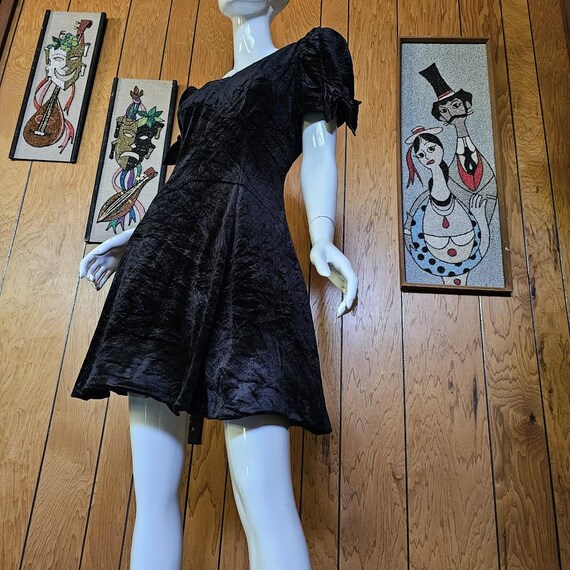 quilting velours mini onepiece black