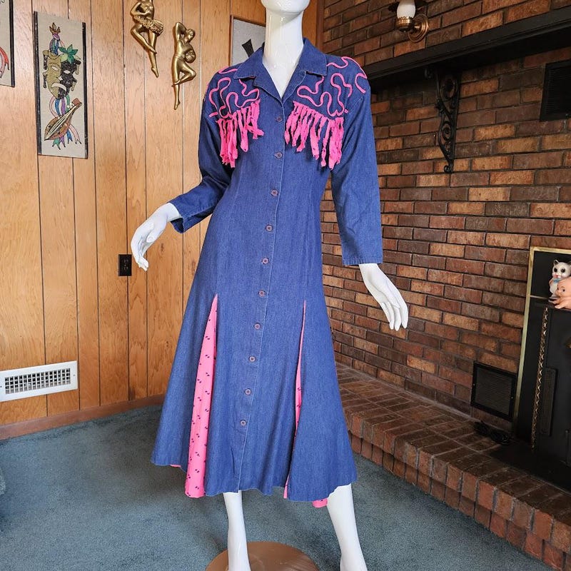 Rhinestone Rodeo Dress - Etsy