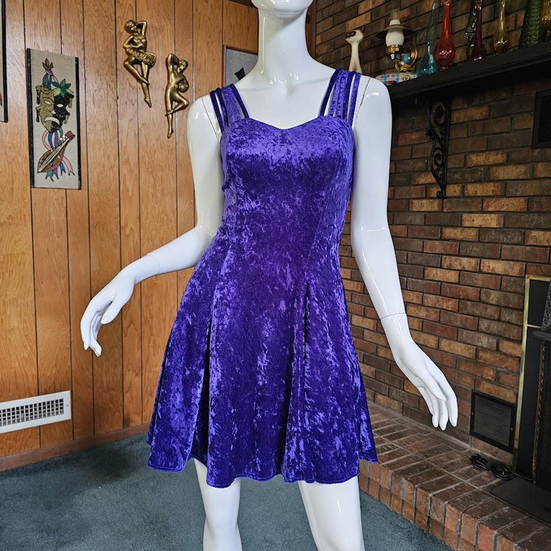 PRANK PROJECT ￼Crushed Velour Bare Dress Crushed Velvet Slip Dress – udelny.com