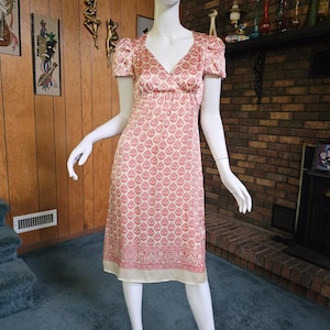 Vintage 90s Y2K Betsey Johnson Silk Babydoll Puff Sleeve Femme Princess Slip Dress S