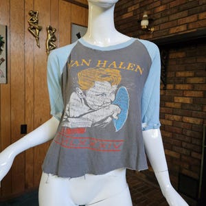 Van Halen Smoking Baby Angel T-Shirt - Vintage Style Rock Concert Tour Tee