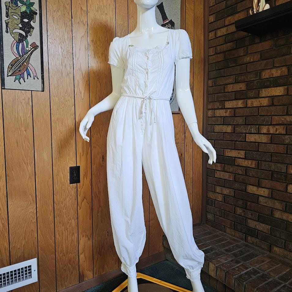 アンティーク1900s Victorian embroidered romper Edwardian Romper - Etsy