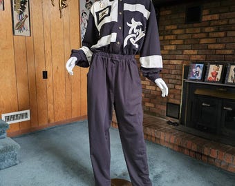 Vintage 80s New Wave Neon Pink Nylon Shell Windbreaker Zip Jacket