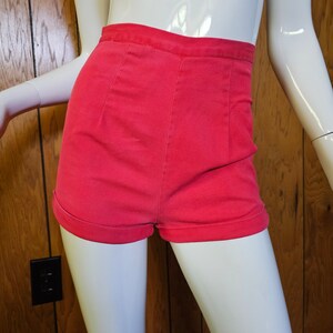 Vintage 40s 50s Catalina Play Abouts Pin-Up High Waist Hot Pants Playsuit Shorts XS