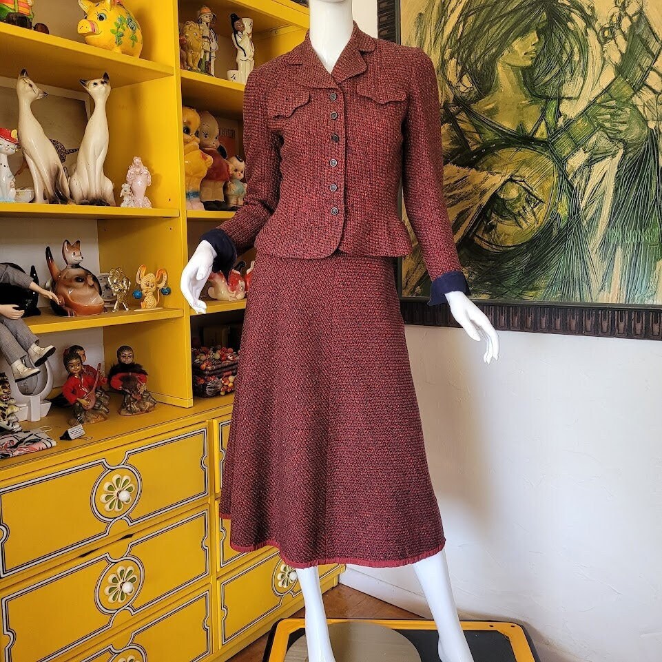 トップス acka tweed peplum tops Tweed Peplum Top – Twelve Oak Boutique