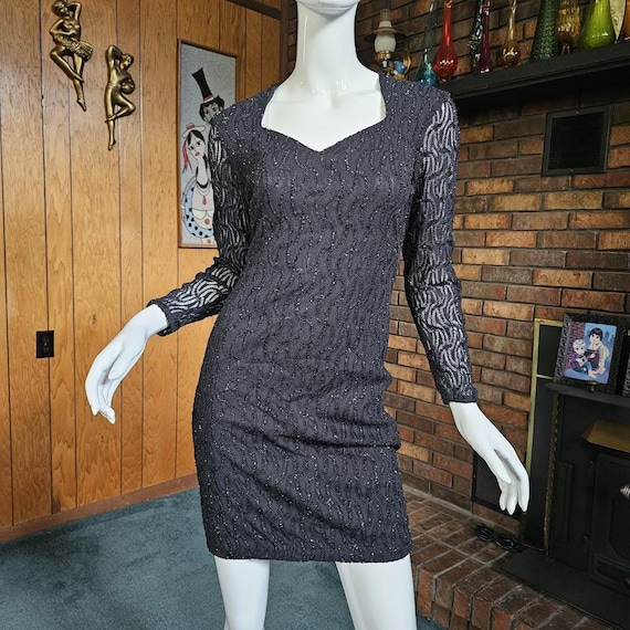 beaded dress green ZAPAKA Women Sage Long Prom with Slit A-Line Lace Off the Shoulder Wedding Guest Dress with Long Sleeves, Sage Green / US24W button-up line silhouette flatters all Size:40 - 34 WAIST Dress Black Stage Dress