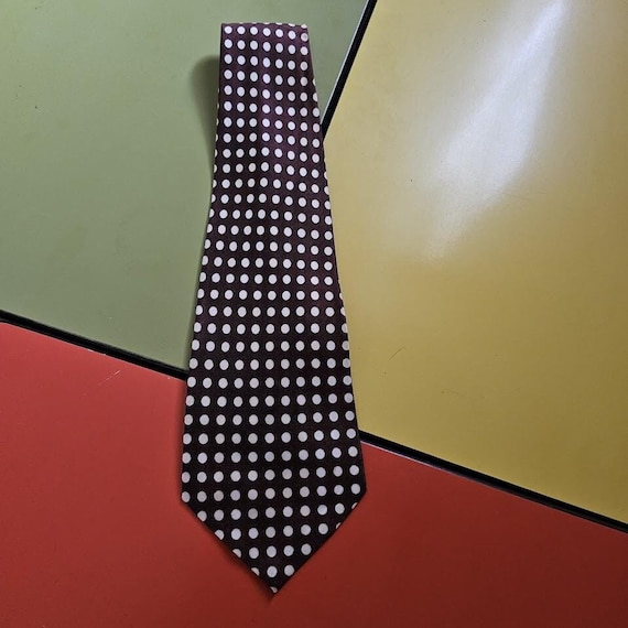 小物 40's style polka dot bottle shape tie 小物 40's style polka dot bottle shape tie 1940s-50 Silk