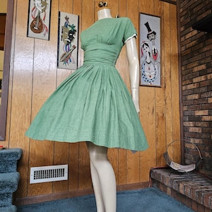 slim fit dress slacks Mint Green 50s Style Poodle Skirt Dress main image 0