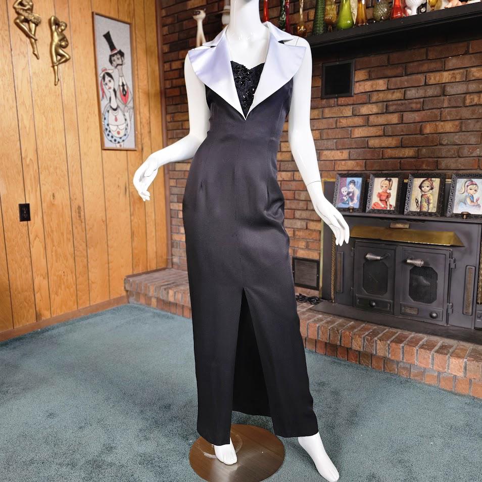 slim fit dress slacks Red Wine Tuxedo Mermaid Gown With Long Sleeves main image 0