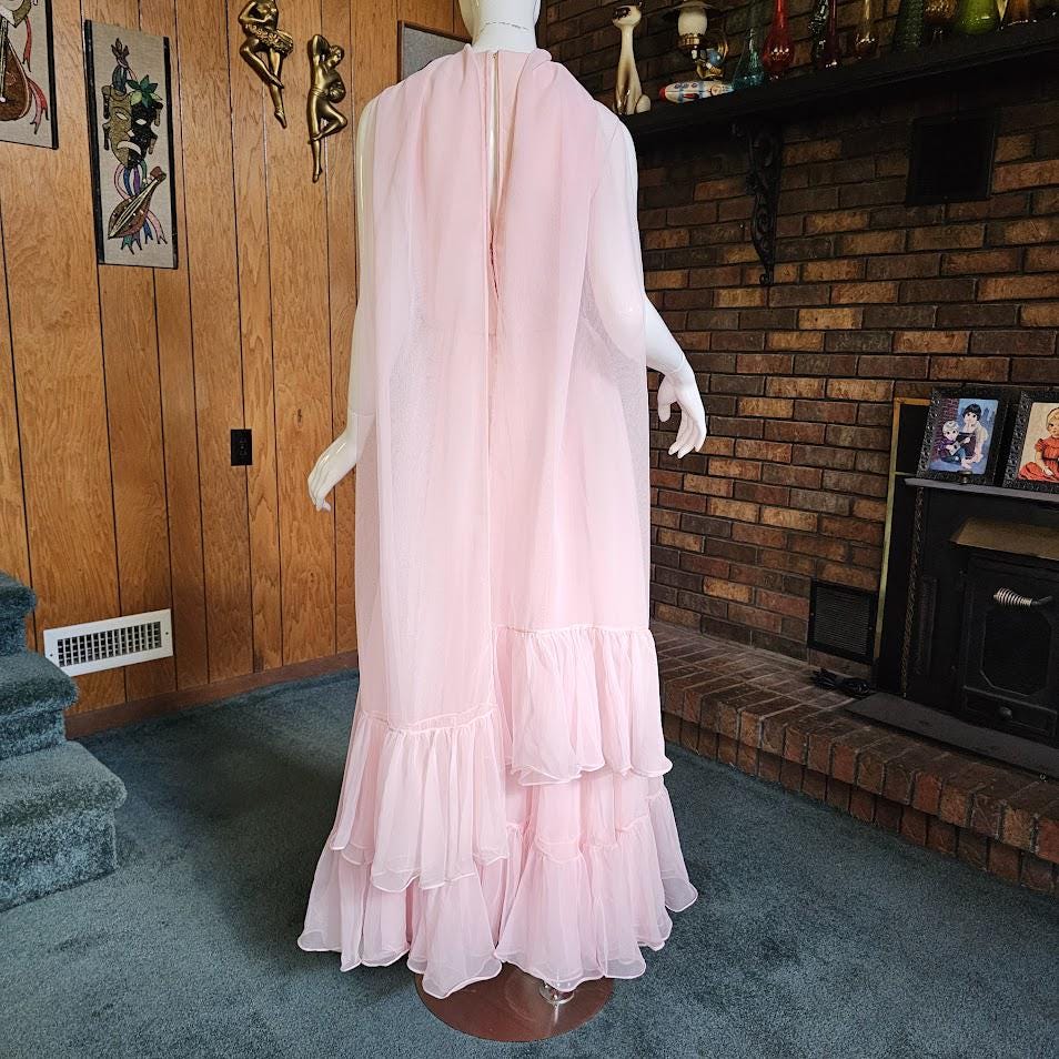 60's style prom dresses Chiffon Dress 60s Style Prom Dress Vintage 60s Dreamy Pink Chiffon Victoria Royal Prom Ball Gown