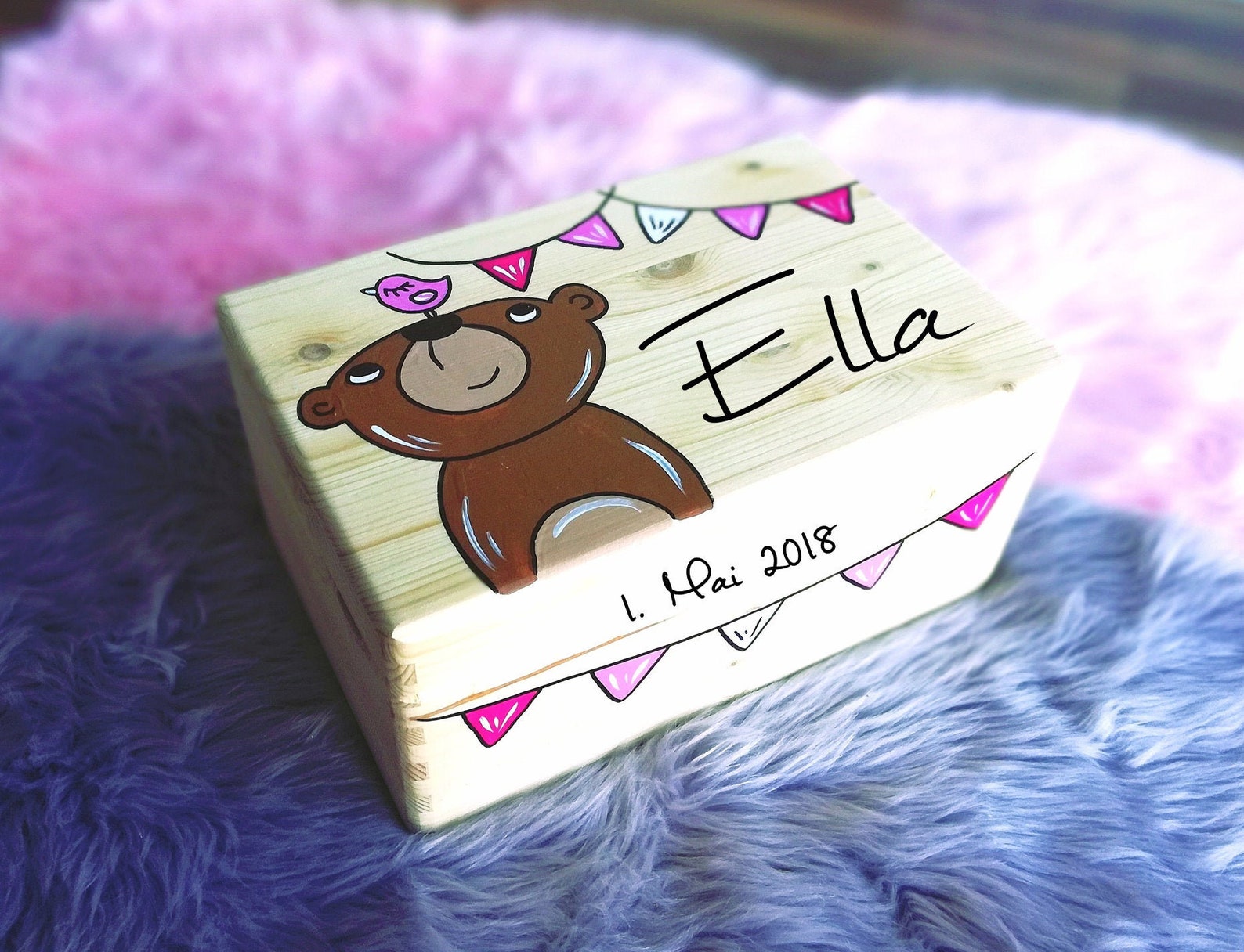 Memory Box Memory Box Toy Box Games Box Wooden Box With Etsy
