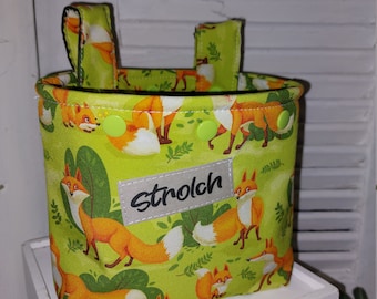 Lenkertasche Softshell Kinder Tasche Fahrrad fuchs grün
