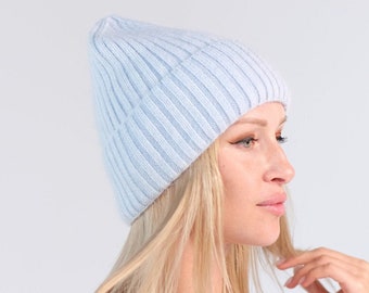Winter beanie for women, Warm wool hats, Fleece lined hat, Knit beanie, Gift for wife, Warm fleece hat, Beanie hat, Cold weather beanies