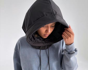 Waterproof Hooded Scarf, Women Rain Accessory, Hair Cover Hood, Wind Neck Warmer Gift