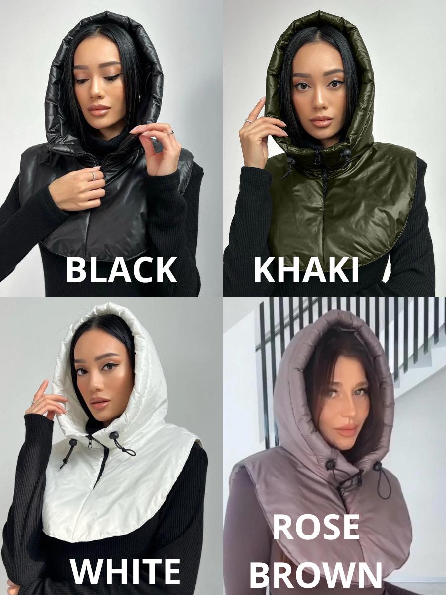 Écharpe à Col En Fausse Fourrure – Pour Femme, Fille – Coupe-vent, Chaud, Taille Unique – Noir/blanc/gris/beige