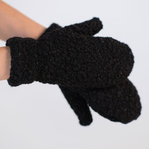 Sherpa Mittens with Lining, Warm Winter Fleece Mittens , Christmas Gift for Her