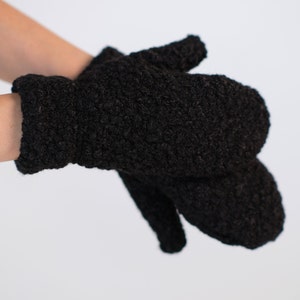 Sherpa Mittens with Lining, Warm Winter Fleece Mittens , Christmas Gift for Her image 1