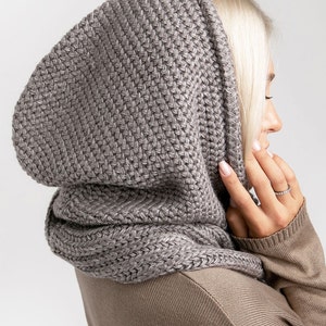 Wool Balaclava Hat, Women Knit Balaclava, Knitted Women Hood, Winter Hat, Knit Hood, Neck Warmer, Trending Now, Outdoors Gift