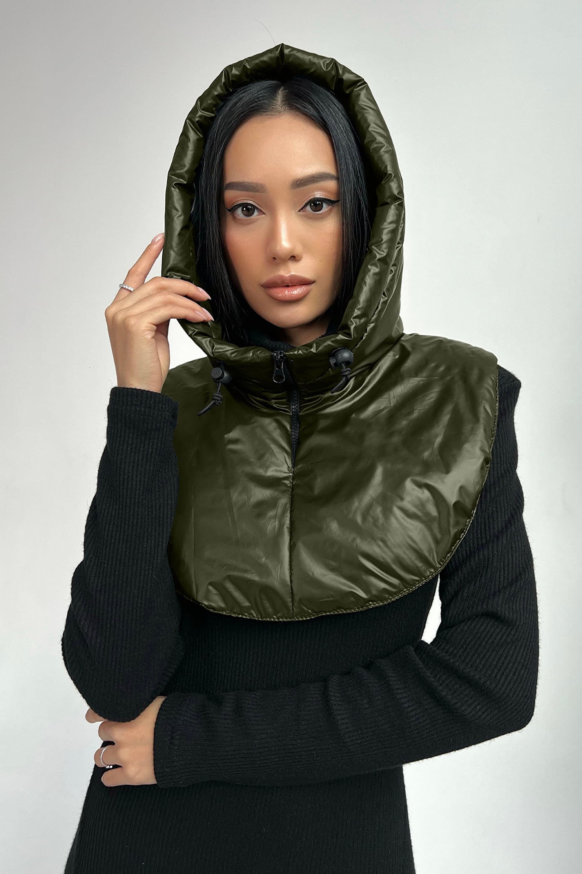 Hooded Scarf, Waterproof Hooded Cowl, Windproof Hood Cowl