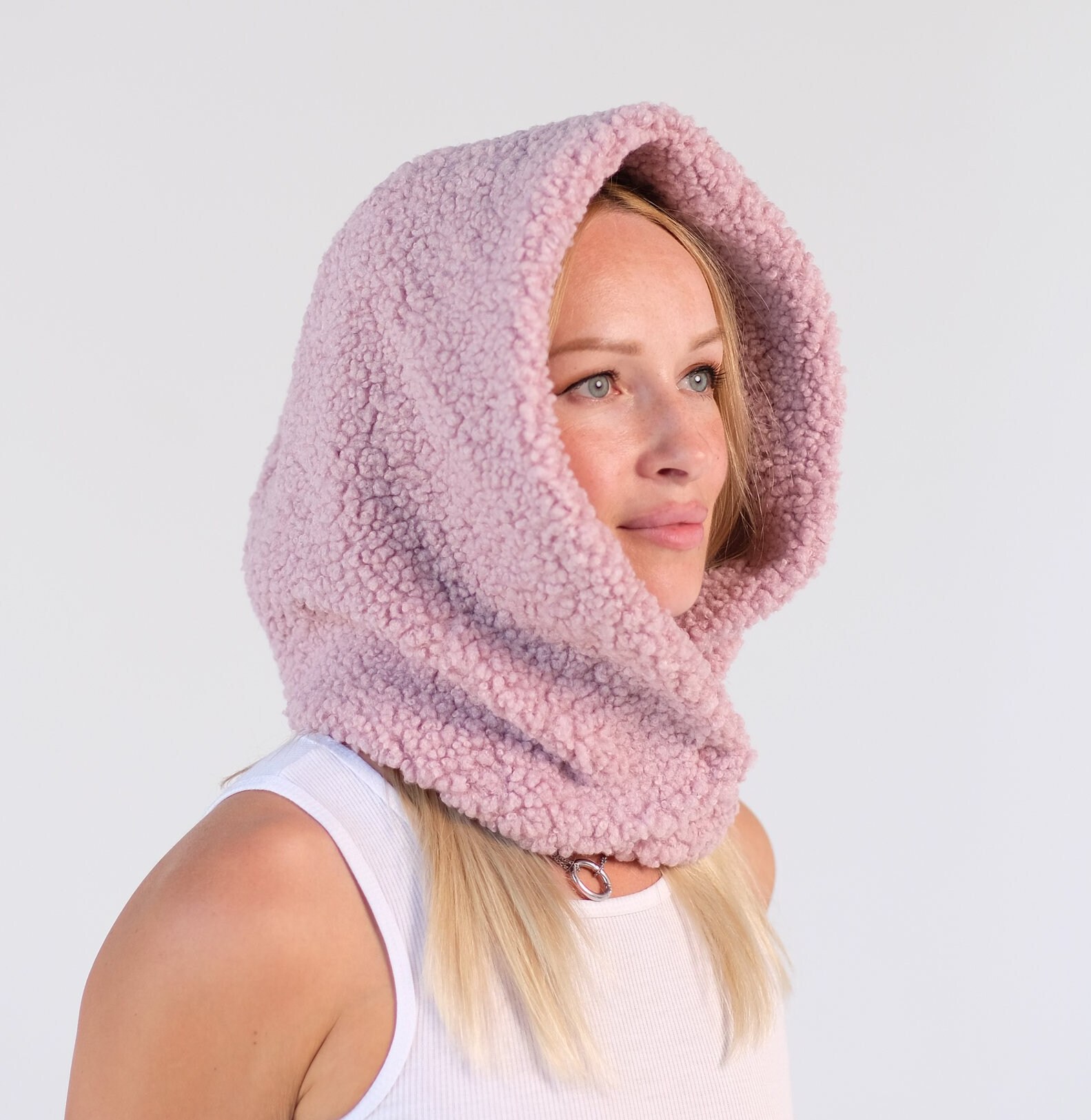 Hooded Scarf, Fleece Scarf Hoodie, Head Scarf, Hooded Neck Hooded Scarf, Fleece Scarf Hoodie, Head Scarf, Hooded Neck