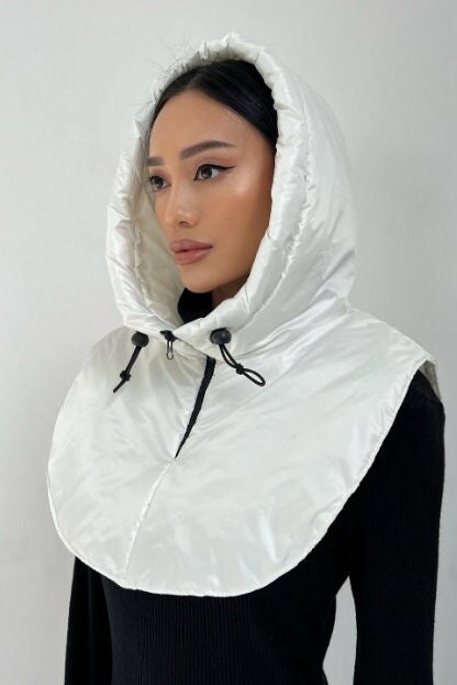 Waterproof Hooded Scarf, Rainproof Hooded Cowl, Hooded Snood Waterproof Hooded Scarf, Rainproof Hooded Cowl, Hooded Snood