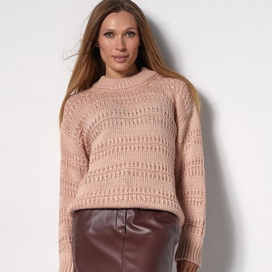 Vintage Inspired Merino Wool Sweater | Alpaca Knit Pullover | Minimalist Cozy Jumper | Handmade Sustainable Fall Winter Knitwear