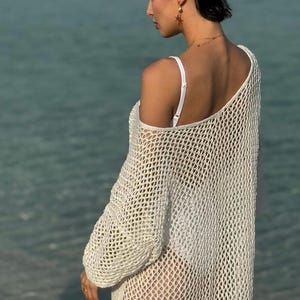 loose fishnet dress Black Fishnet Mesh Top,fishnet Dress,netted Women Tops ,go Go Dance Club  Wear Rave,black Stretched Cover up Dress