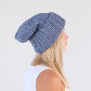 Super Slouchy Beanie Big Baggy Hat Winter Adult Teen Fashion Chunky Knit Slouchy Knitted Hat Large Men Oversized Hat winter hat big hat