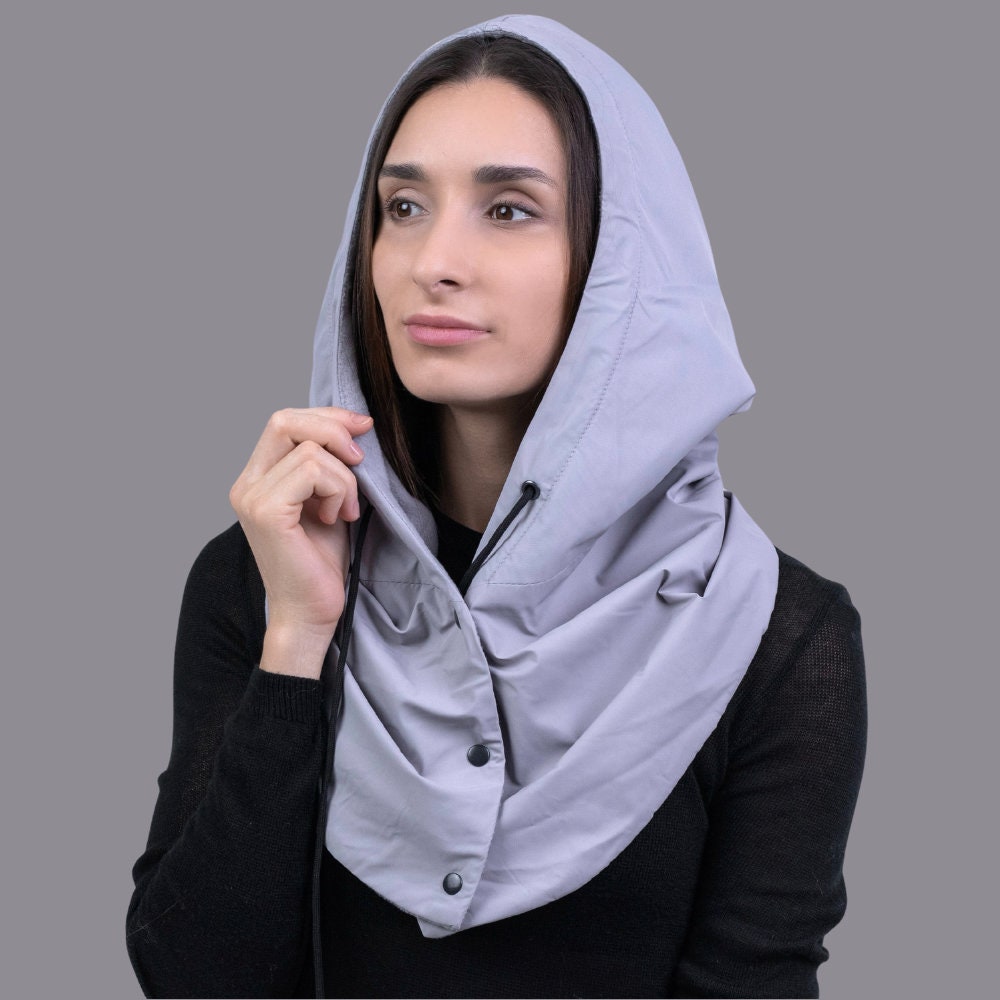 Cheap Women Fleece Cycling Hat Scarf Drawstring Camping