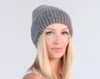 Womens winter hat, Fleece lined beanie, Knit soft beanie, Warm wool hat, Beanie hat, Knitted hat, College student gift, Winter hat, hat