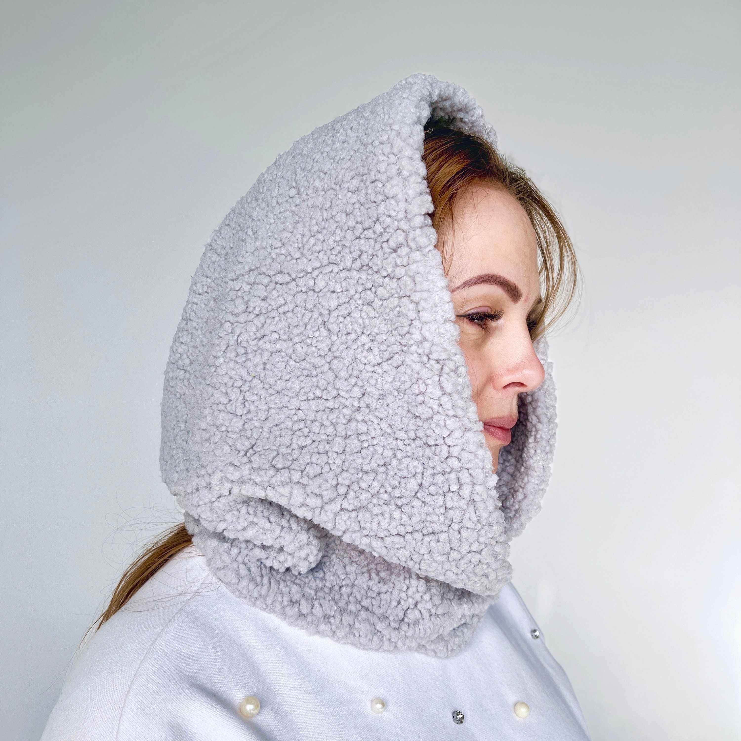 Hooded Scarf, Fleece Scarf Hoodie, Head Scarf, Hooded Neck Warmer, Hooded Hat, Warm Snood Women, Trending Now, Beige - Etsy Hooded Scarf, Fleece Scarf Hoodie, Head Scarf, Hooded Neck Warmer, Hooded Hat, Warm Snood Women, Trending Now, Beige - Etsy