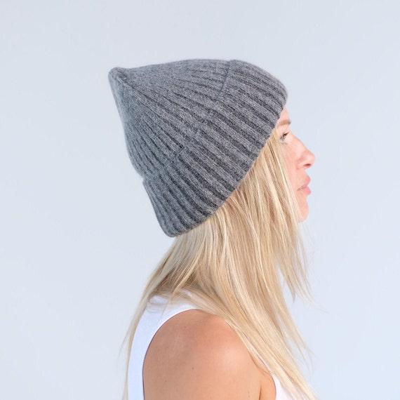 Womens Winter Hat, Fleece Lined Beanie, Knit Soft Beanie