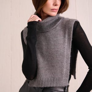 Turtleneck Dickie, Angora Wool Dickie, Warm Soft Dickie Collar, High Quality, Knitted Neck Warmer, Knit Neck Accessories