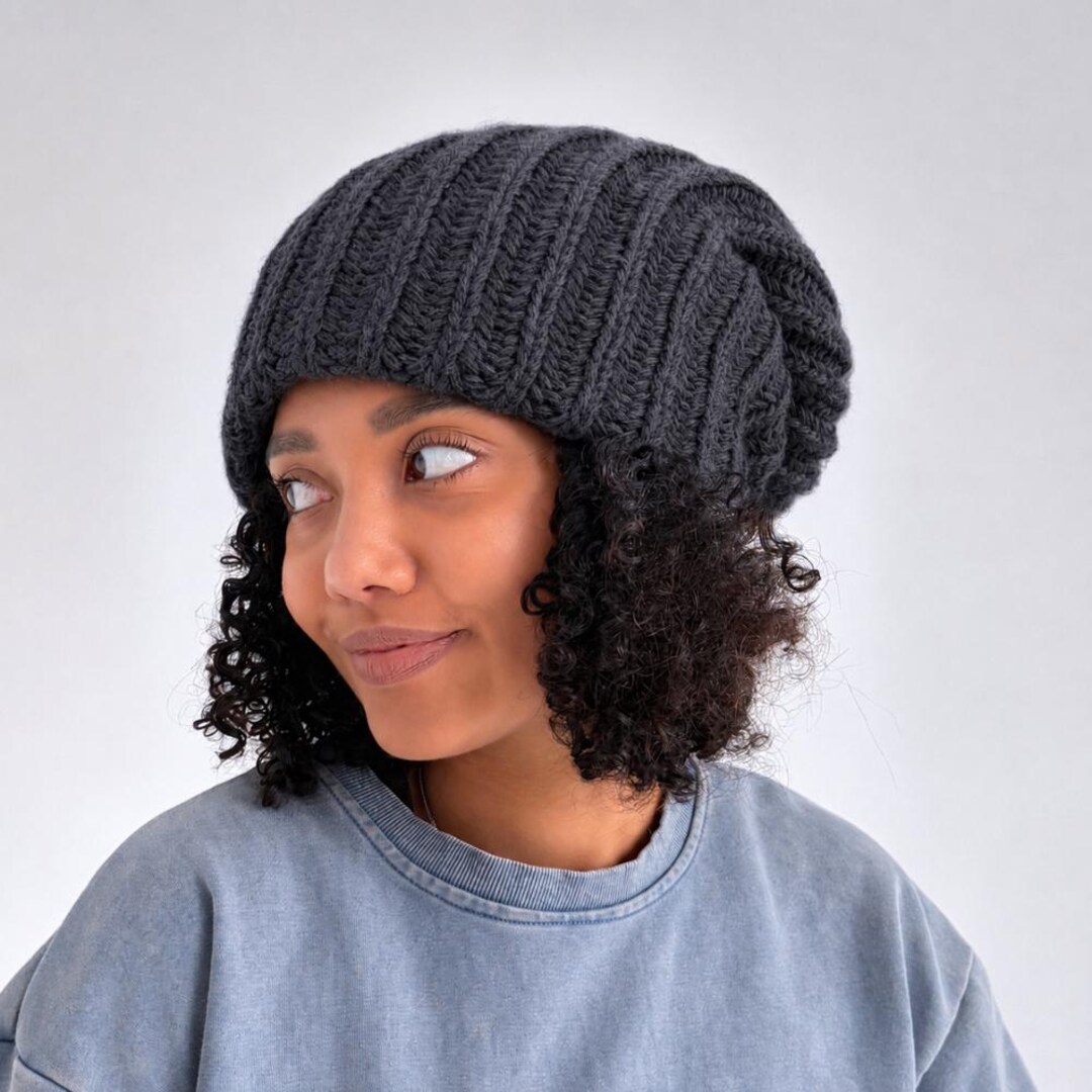 Super Slouchy Beanie Big Baggy Hat Winter Adult Teen Fashion