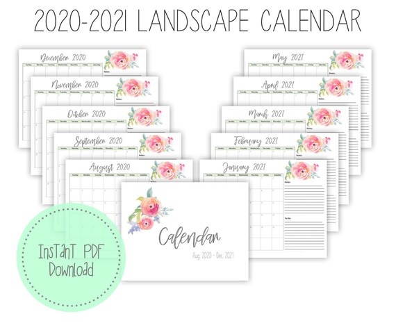 View Printable Calendar December 2020 Landscape Gif