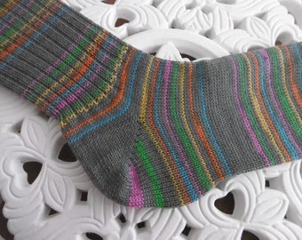 Socken gestrickt Herrensocken Gr.40/41 Wollsocken Strickstrümpfe