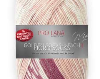Golden Socks 100g Fjord Socks Farbe 189 Bordaux