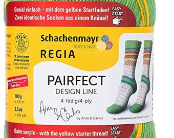Regia Pairfect Sockenwolle Design Line Grün 100g