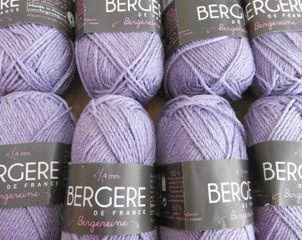 400gr. Bergere Farbe Flieder Baumwollgarn  Ausverkauf