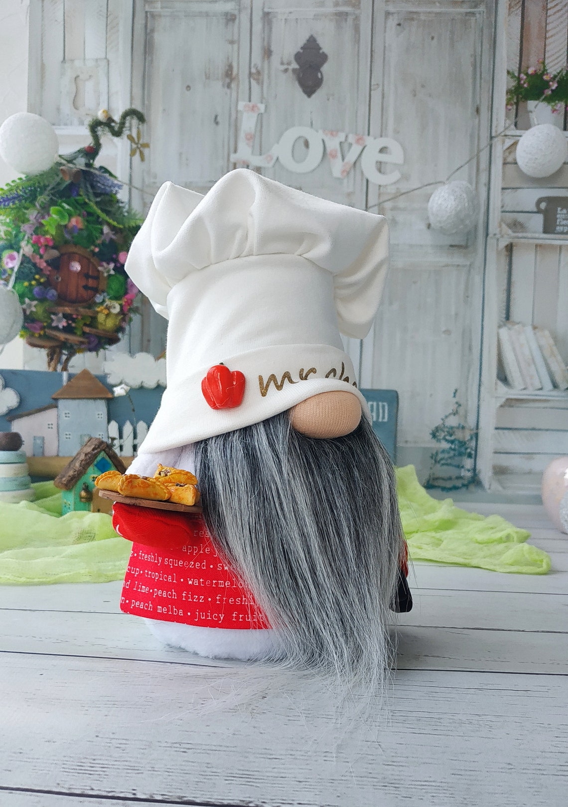 Chef gnome Cooking gnome Kitchen decor Etsy