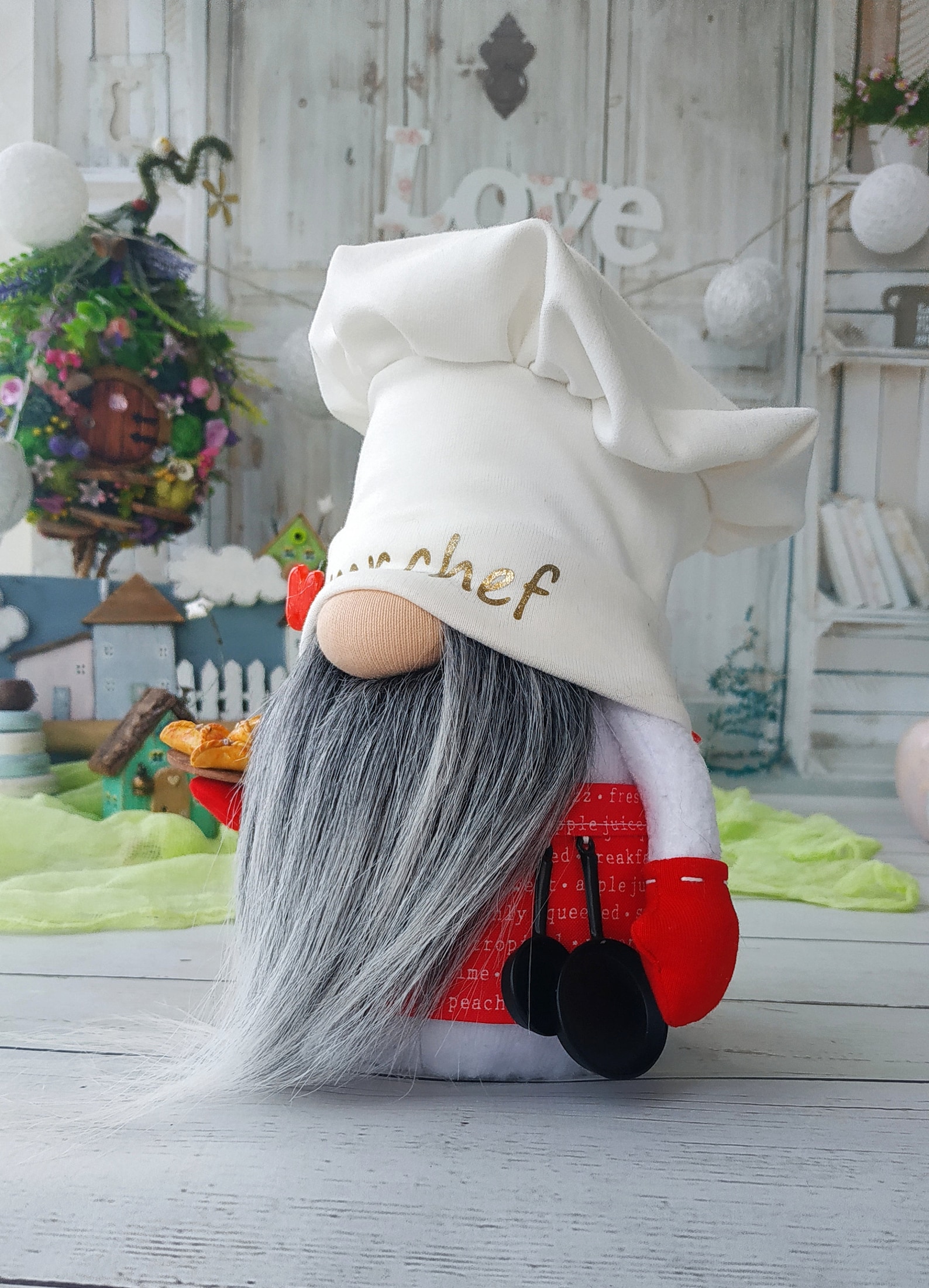 Chef gnome Cooking gnome Kitchen decor Etsy