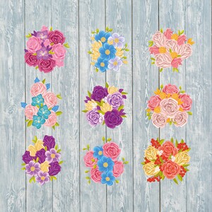 9x Floral ornament SVG, flower svg ,flower png,floral print file, wedding flower svg, floral bouquet svg ,floral clipart,flower cut file