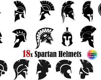 18x Spartan Silhouette SVG,spartan helmet svg,helmet png,gladiator svg,spartan cut file,gladiator helmet png,eps,spartan cut file,gladiator