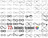 72x Infinity Symbol SVG, Infinity Sign, Infinity Svg