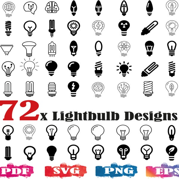 Lightbulb SVG, lightbulb clipart, bulb svg, light bulb logo, lightbulb icon, lightbulb png, electric light svg,led svg, light svg,silhouette