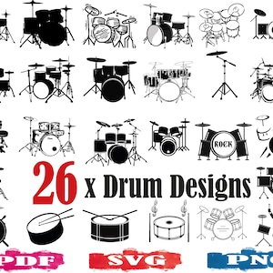 Drum SVG | PNG | Drum Silhouette | Snare drum png | Drum Logo | Drum Elements | Drum png | Music drum | Drumset | Rock | Instrument | PDF